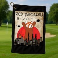 Red Panda Lover, Funny Red Pandazilla Golf Towel thumb 1