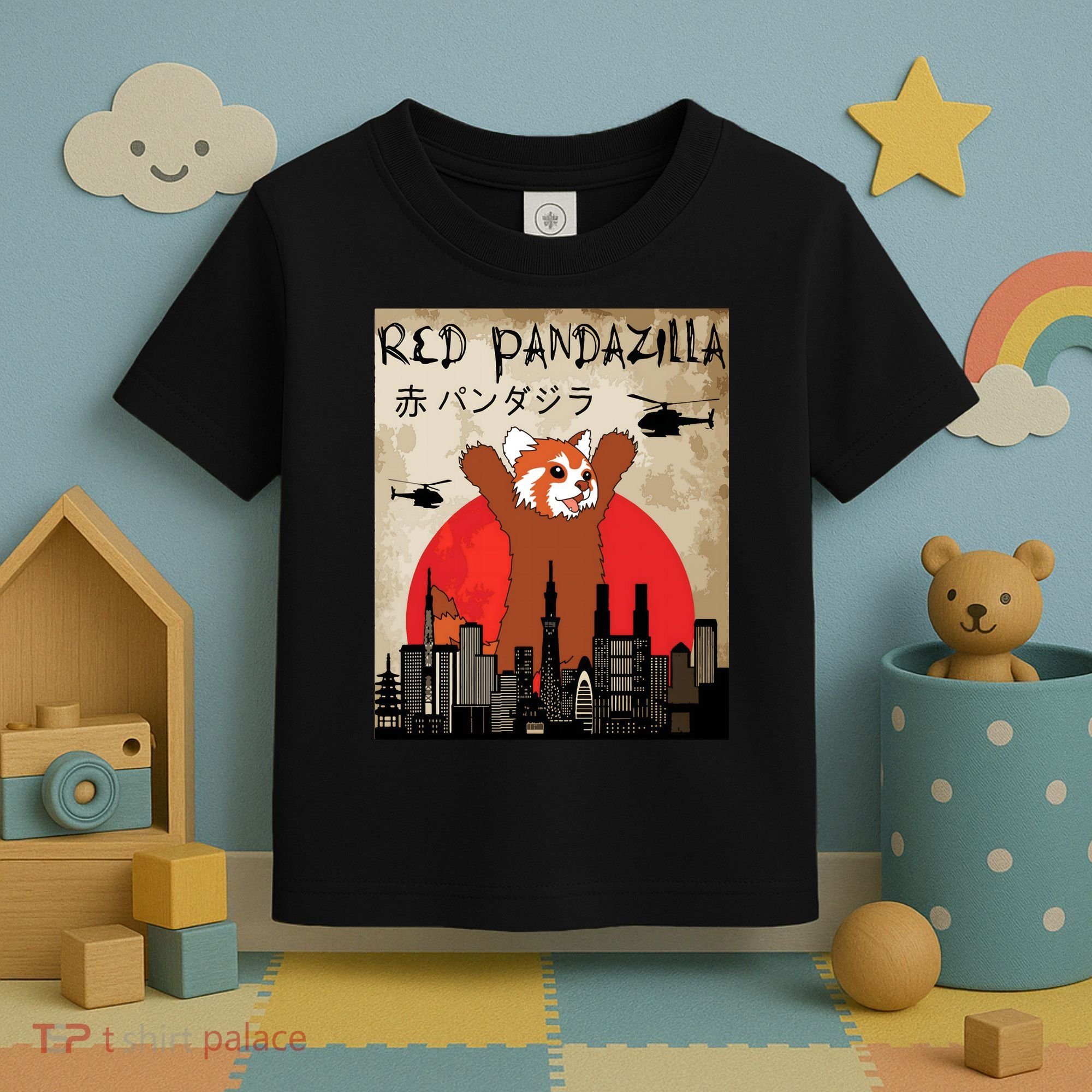 Red Panda Lover, Funny Red Pandazilla Toddler T-Shirt