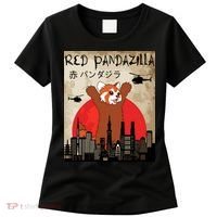 Red Panda Lover, Funny Red Pandazilla Women's T-Shirt thumb 0