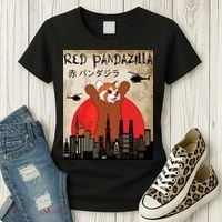 Red Panda Lover, Funny Red Pandazilla Women's T-Shirt thumb 3