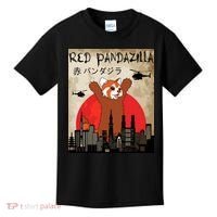 Red Panda Lover, Funny Red Pandazilla Kids T-Shirt thumb 0