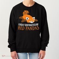Red Panda Love Easily Distracted By Red Pandas Women's Sweatshirt thumb 0