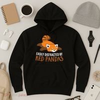 Red Panda Love Easily Distracted By Red Pandas Hoodie thumb 3