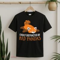 Red Panda Love Easily Distracted By Red Pandas T-Shirt thumb 2