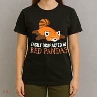 Red Panda Love Easily Distracted By Red Pandas T-Shirt thumb 4