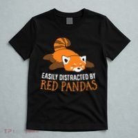 Red Panda Love Easily Distracted By Red Pandas T-Shirt thumb 5