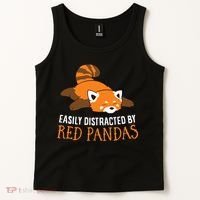 Red Panda Love Easily Distracted By Red Pandas Tank Top thumb 2