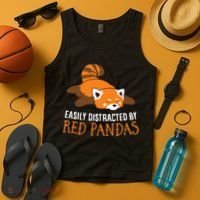 Red Panda Love Easily Distracted By Red Pandas Tank Top thumb 4