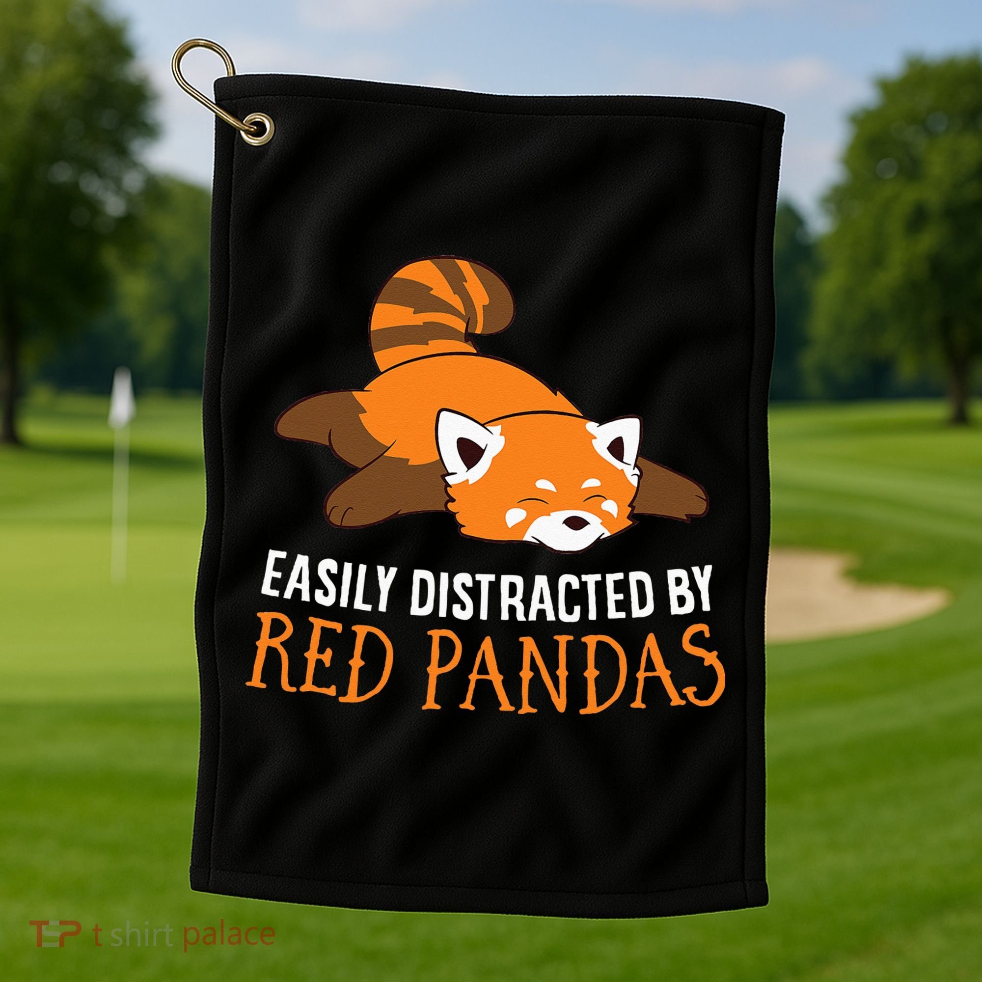 Red Panda Love Easily Distracted By Red Pandas Golf Towel