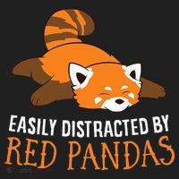 Red Panda Love Easily Distracted By Red Pandas Golf Towel thumb 3