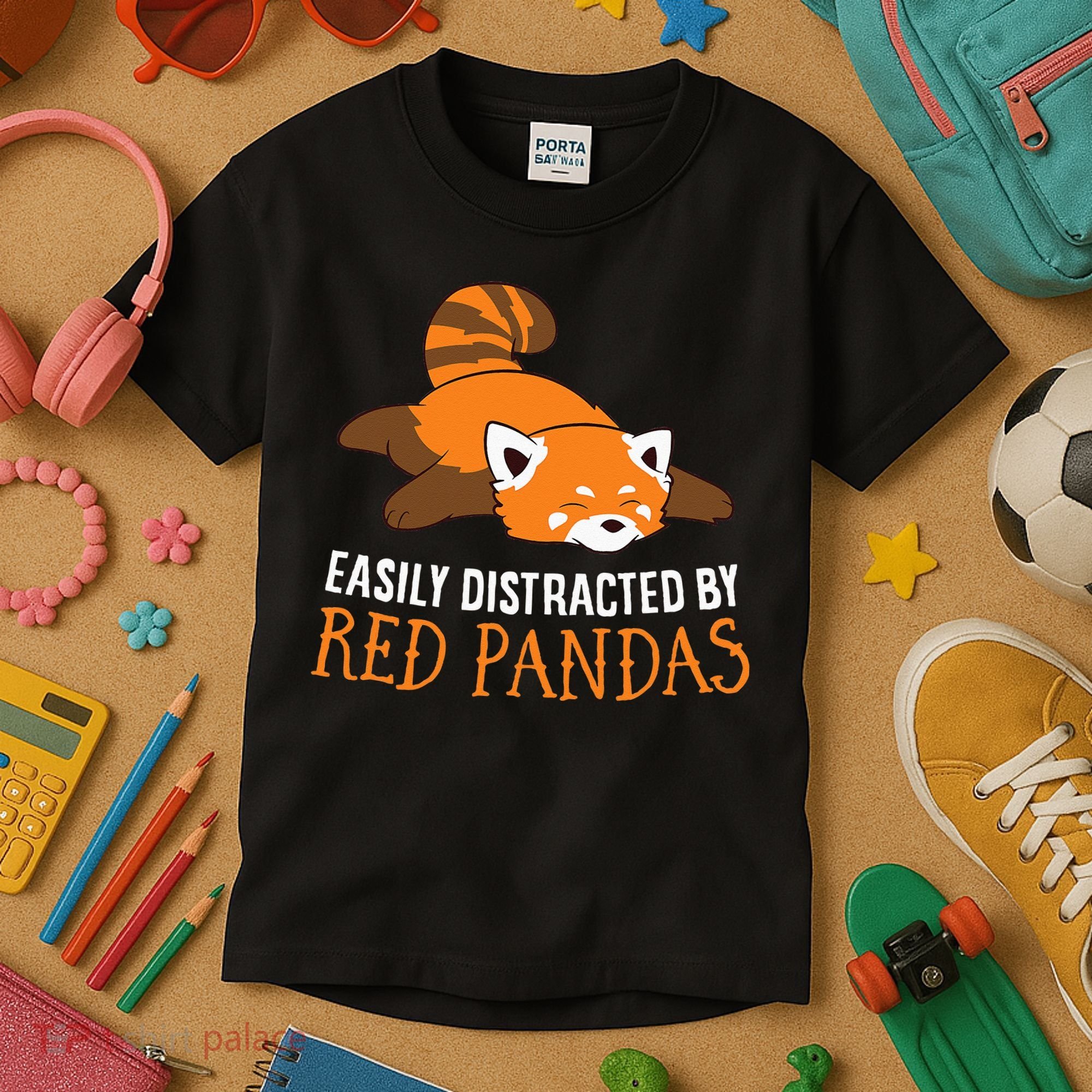 Red Panda Love Easily Distracted By Red Pandas Kids T-Shirt