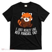 Red Panda Lover I Just Really Like Red Pandas Ok T-Shirt thumb 0