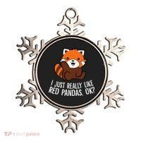 Red Panda Lover I Just Really Like Red Pandas Ok Ornament thumb 0