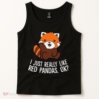 Red Panda Lover I Just Really Like Red Pandas Ok Tank Top thumb 2