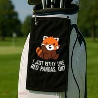 Red Panda Lover I Just Really Like Red Pandas Ok Golf Towel thumb 2