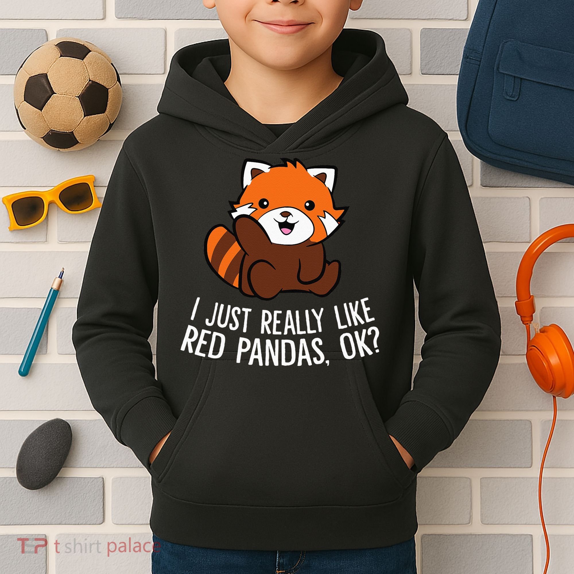 Red Panda Lover I Just Really Like Red Pandas Ok Kids Hoodie