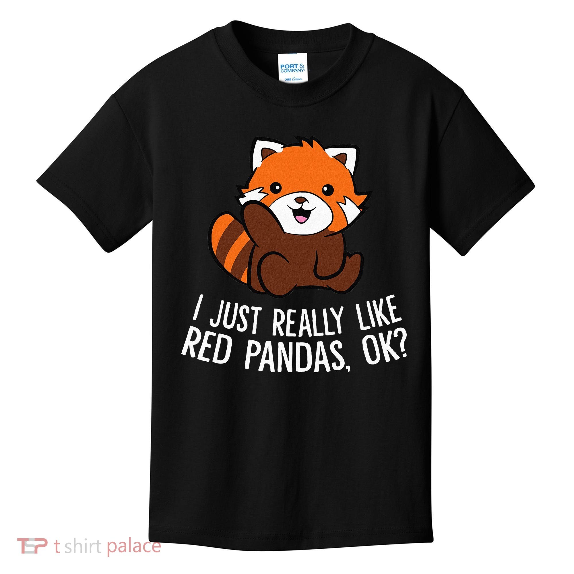 Red Panda Lover I Just Really Like Red Pandas Ok Kids T-Shirt
