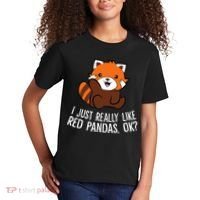 Red Panda Lover I Just Really Like Red Pandas Ok Kids T-Shirt thumb 2