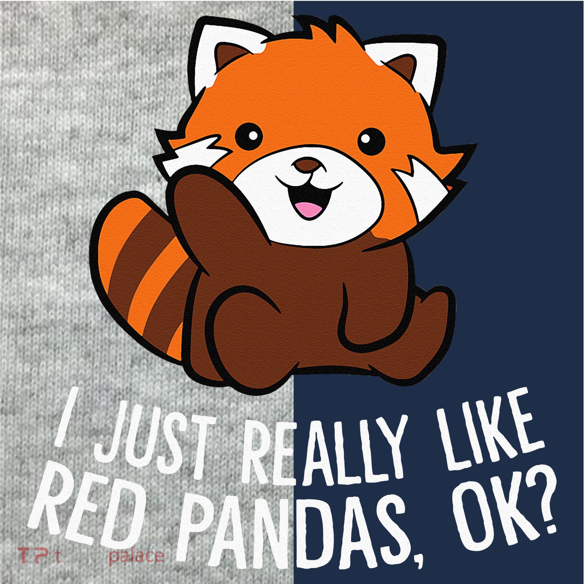 Red Panda Lover I Just Really Like Red Pandas Ok Kids Colorblock Raglan Jersey
