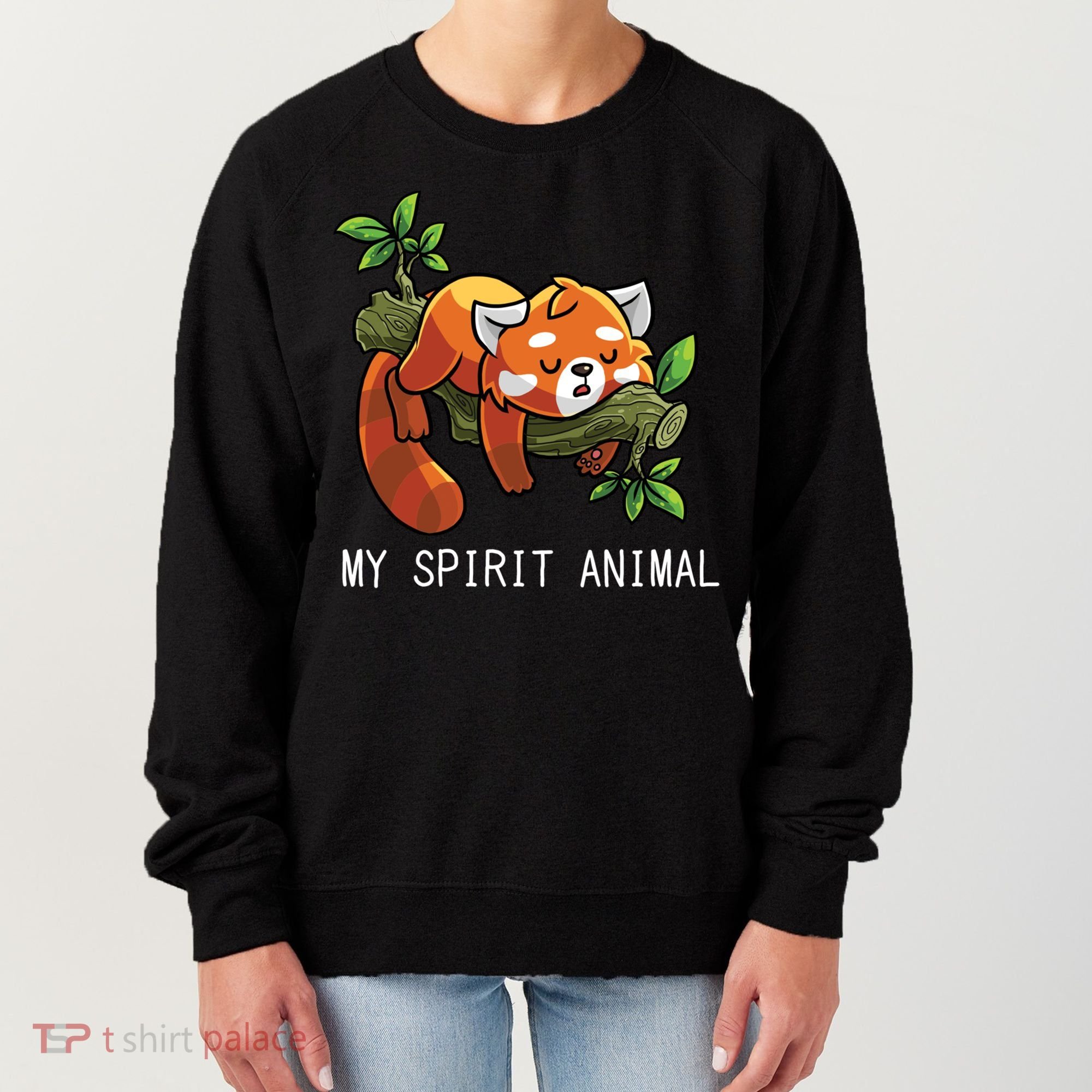 Red Panda Lazy Spirit Animal Gift Women's Sweatshirt