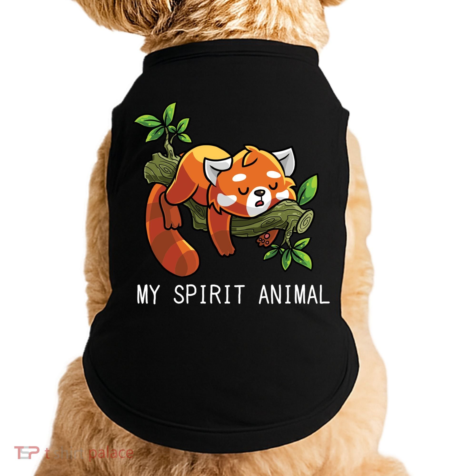 Red Panda Lazy Spirit Animal Gift Doggie Tank