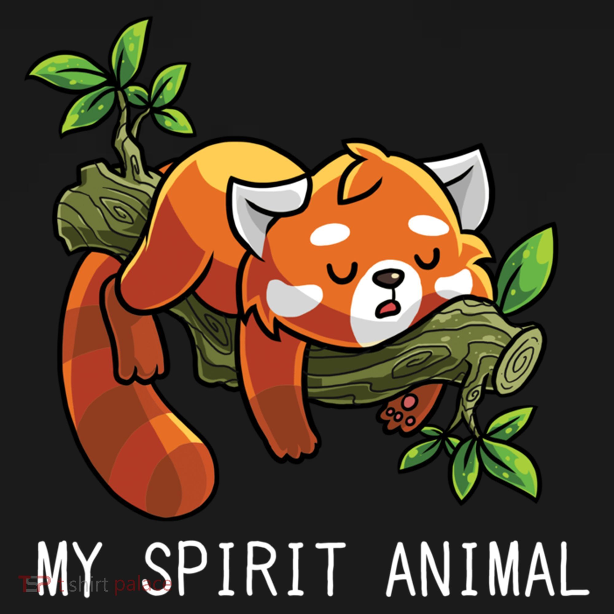 Red Panda Lazy Spirit Animal Gift Doggie Tank