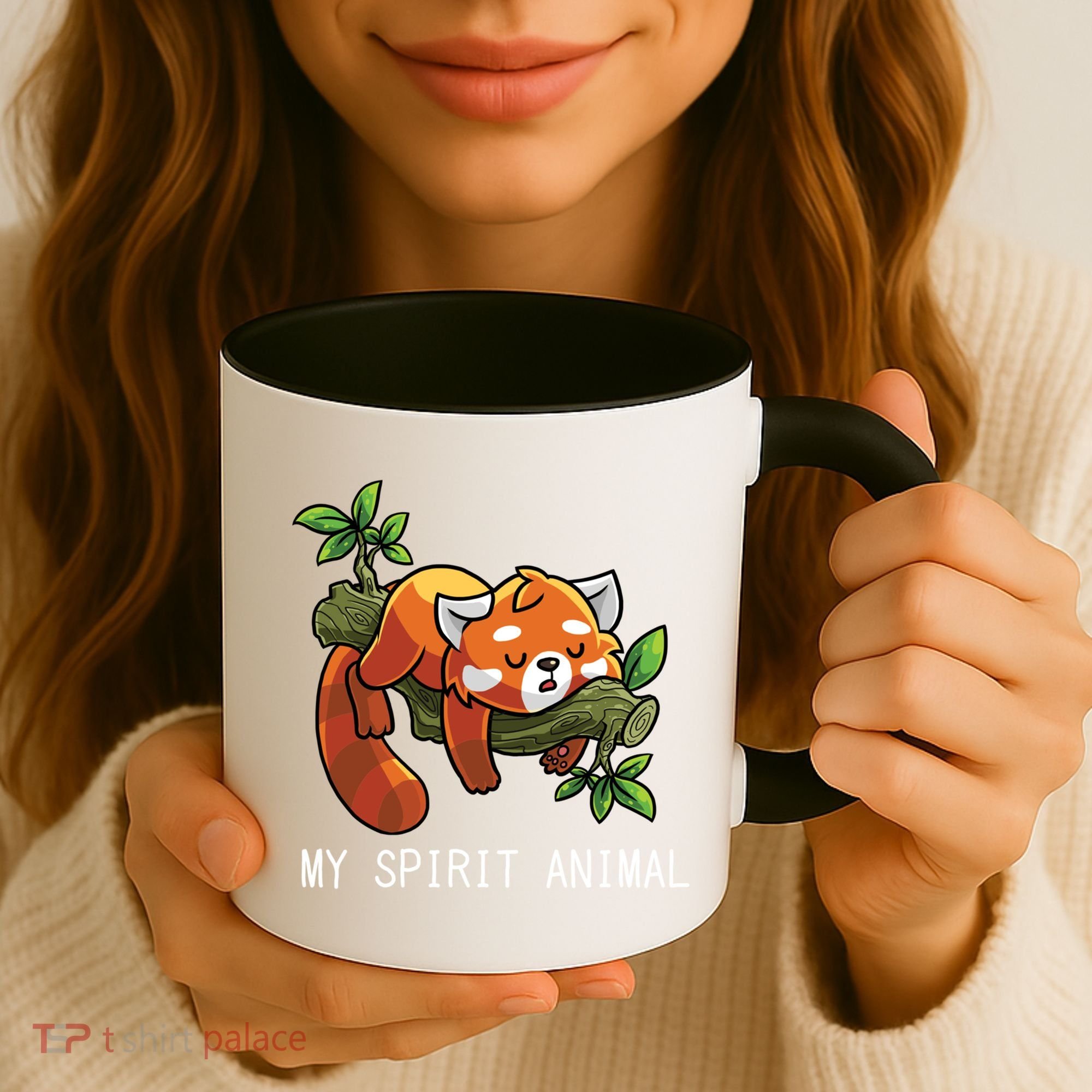 Red Panda Lazy Spirit Animal Gift Coffee Mug