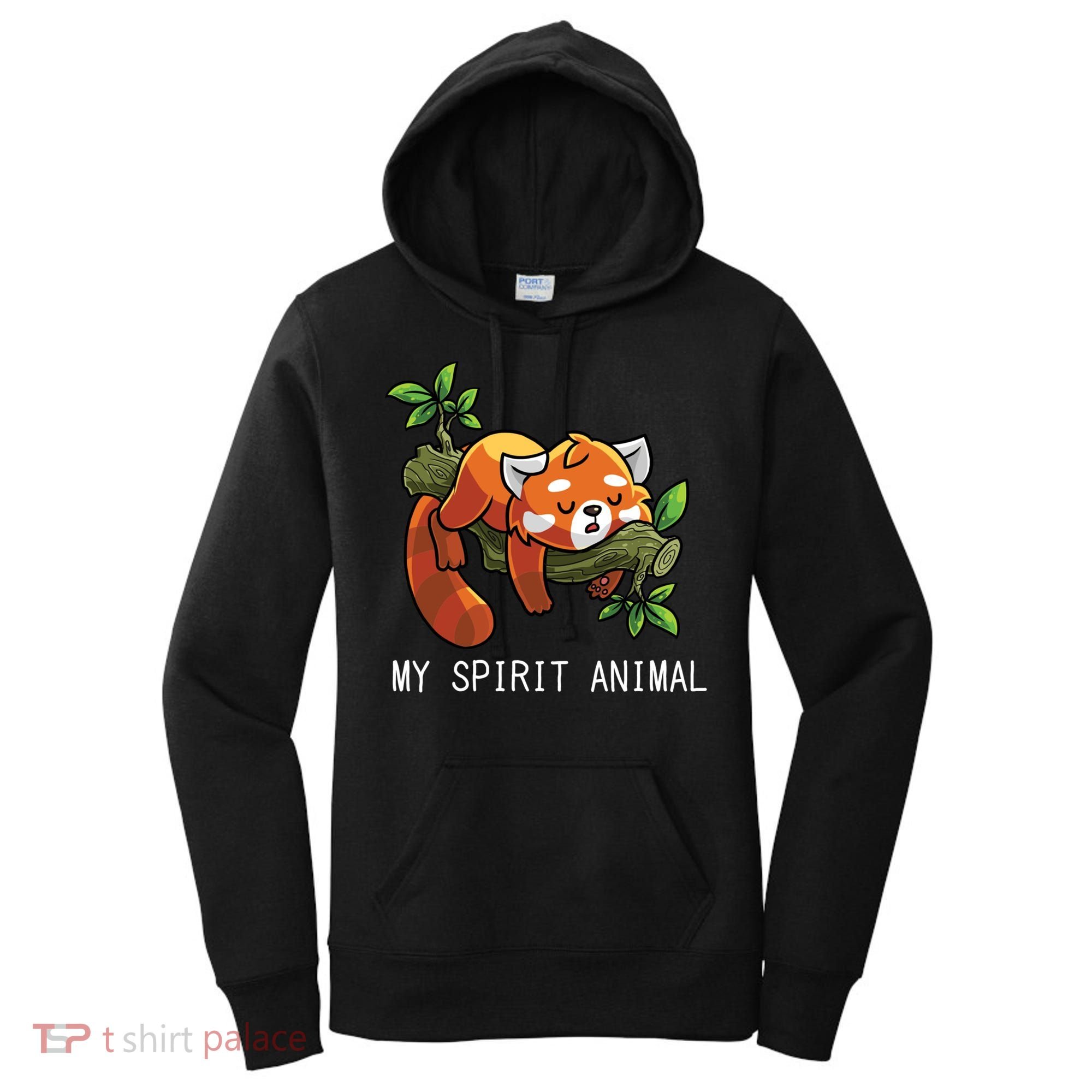 Red Panda Lazy Spirit Animal Gift Women's Hoodie