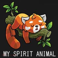 Red Panda Lazy Spirit Animal Gift Women's Hoodie thumb 2