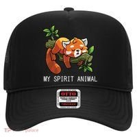 Red Panda Lazy Spirit Animal Gift Hat thumb 0