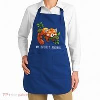 Red Panda Lazy Spirit Animal Gift Apron thumb 2