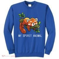 Red Panda Lazy Spirit Animal Gift Sweatshirt thumb 0