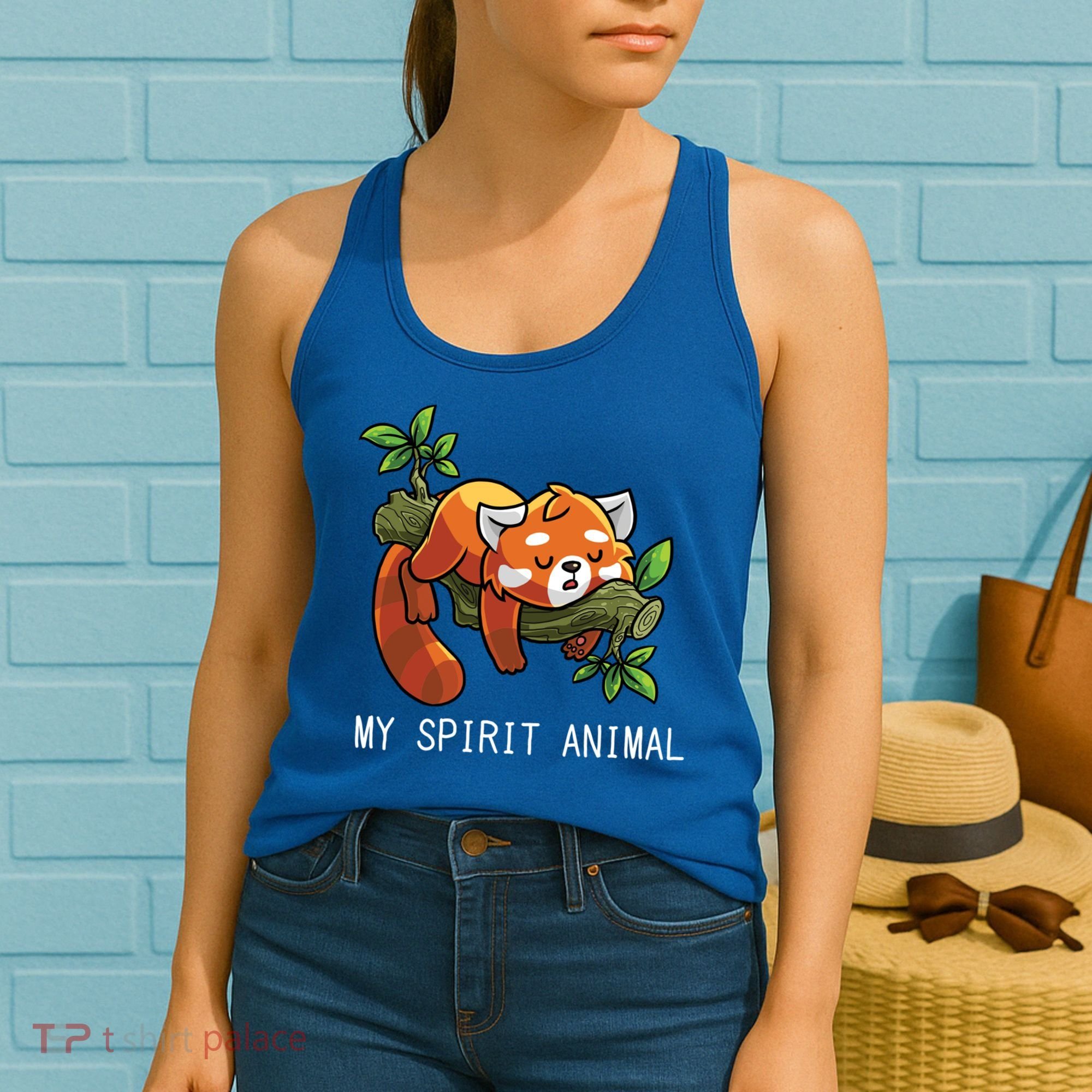 Red Panda Lazy Spirit Animal Gift Women's Tank Top