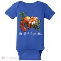 Red Panda Lazy Spirit Animal Gift Baby Bodysuit thumb 0
