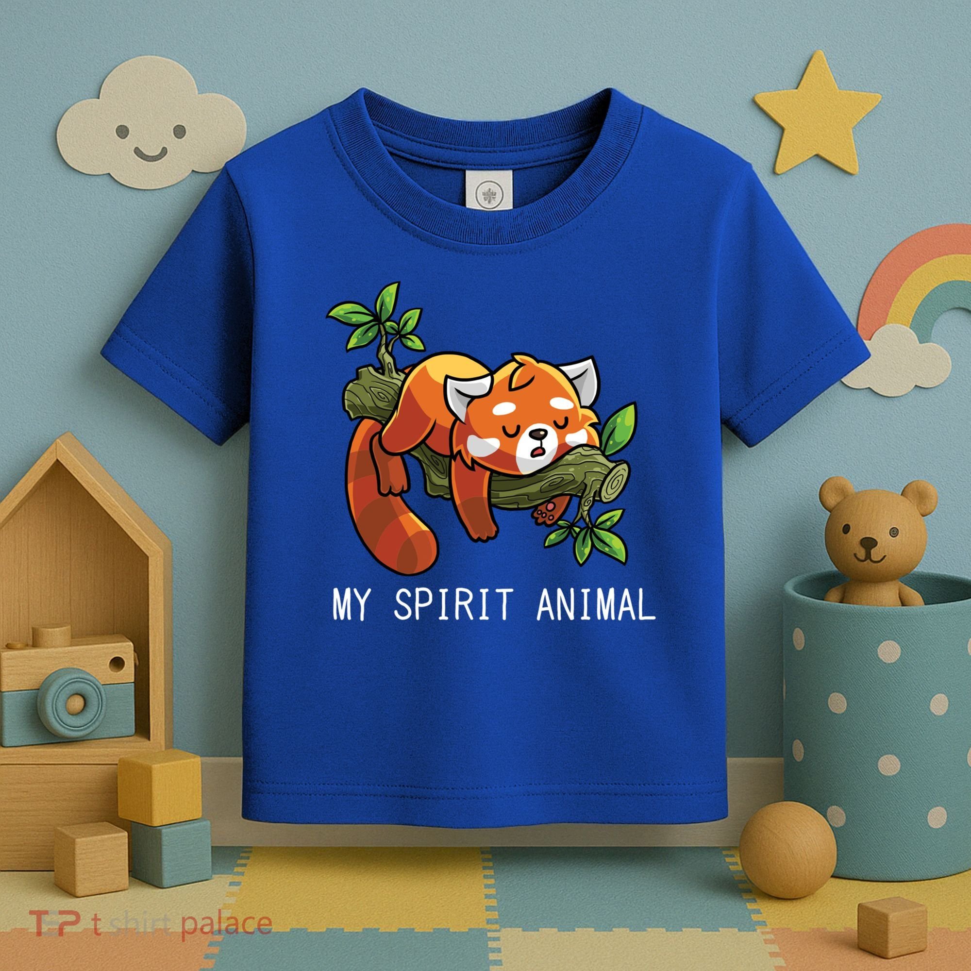 Red Panda Lazy Spirit Animal Gift Toddler T-Shirt