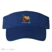 Red Panda Lazy Spirit Animal Gift Visor thumb 0