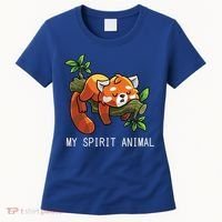 Red Panda Lazy Spirit Animal Gift Women's T-Shirt thumb 0