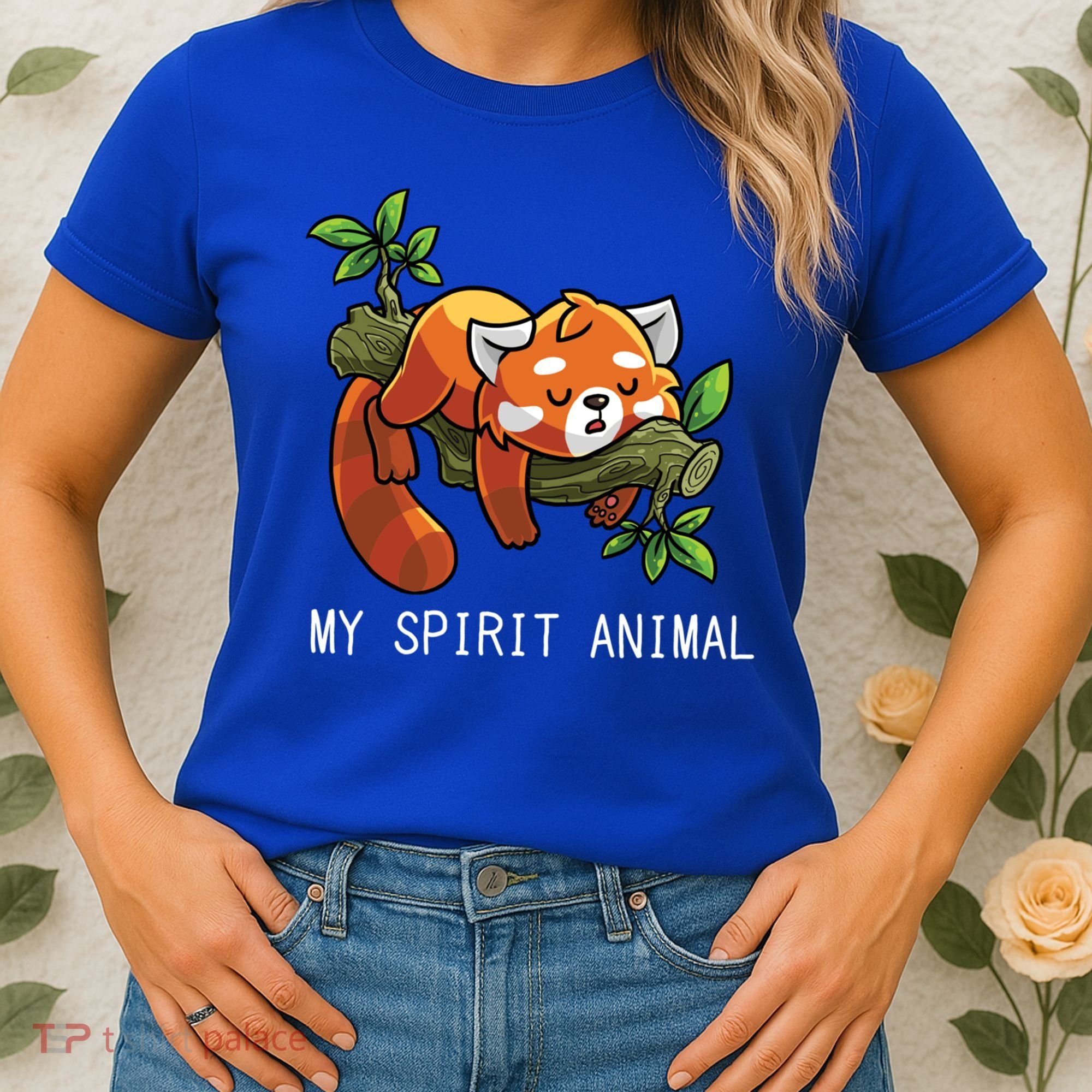 Red Panda Lazy Spirit Animal Gift Women's T-Shirt