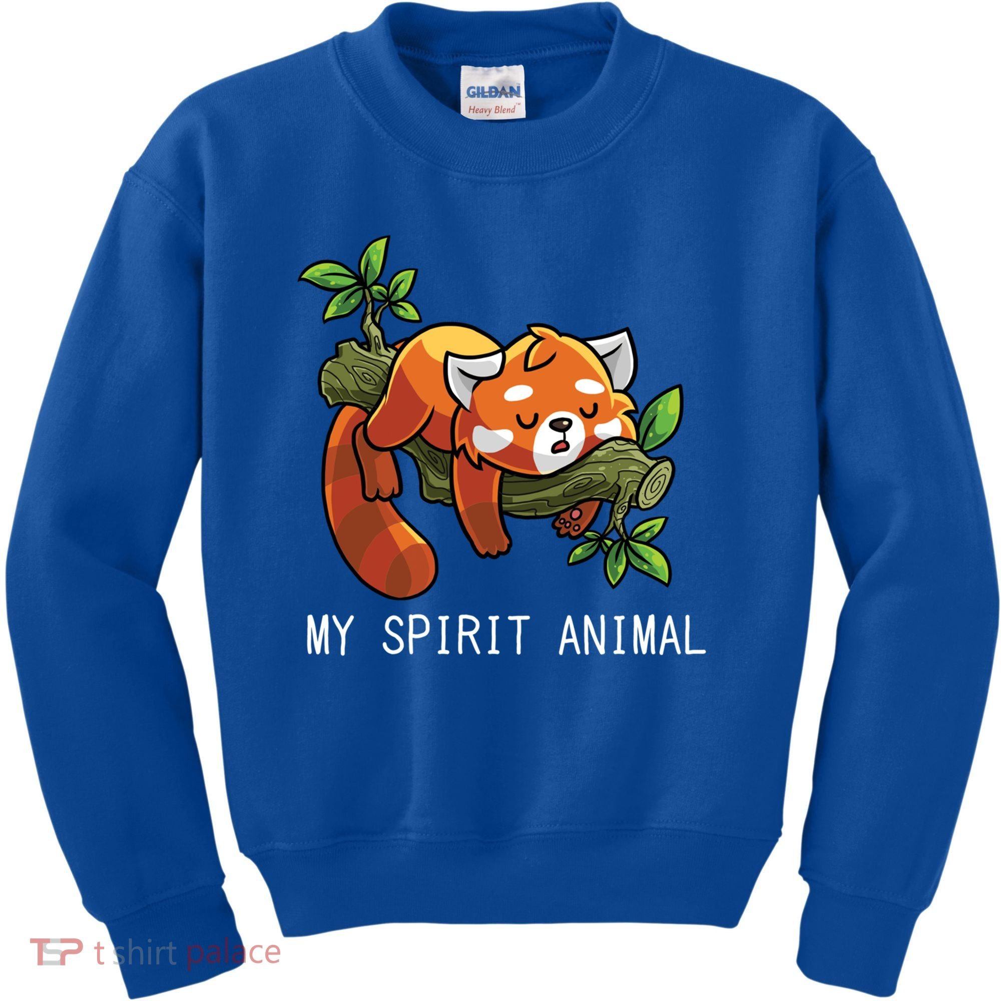 Red Panda Lazy Spirit Animal Gift Kids Sweatshirt