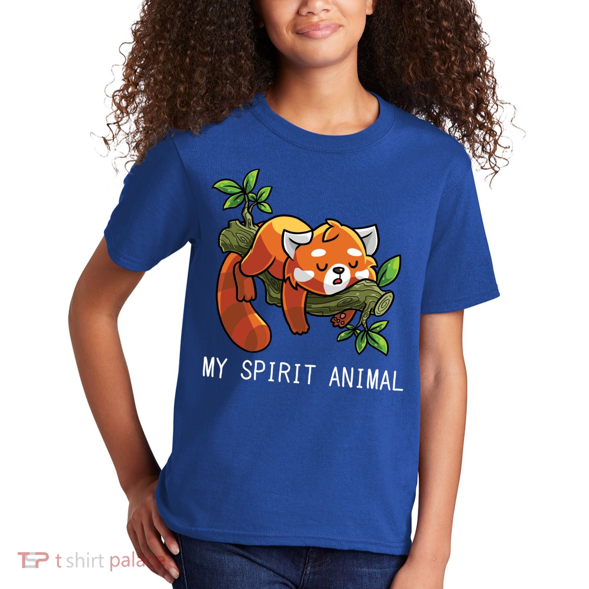 Red Panda Lazy Spirit Animal Gift Kids T-Shirt