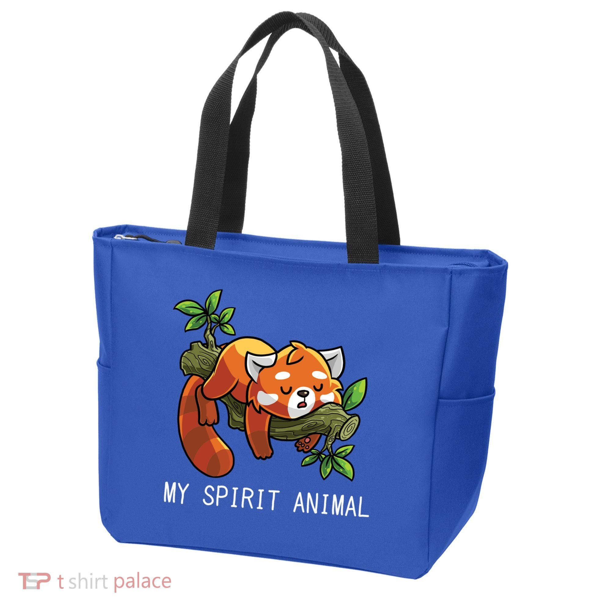 Red Panda Lazy Spirit Animal Gift Tote Bag