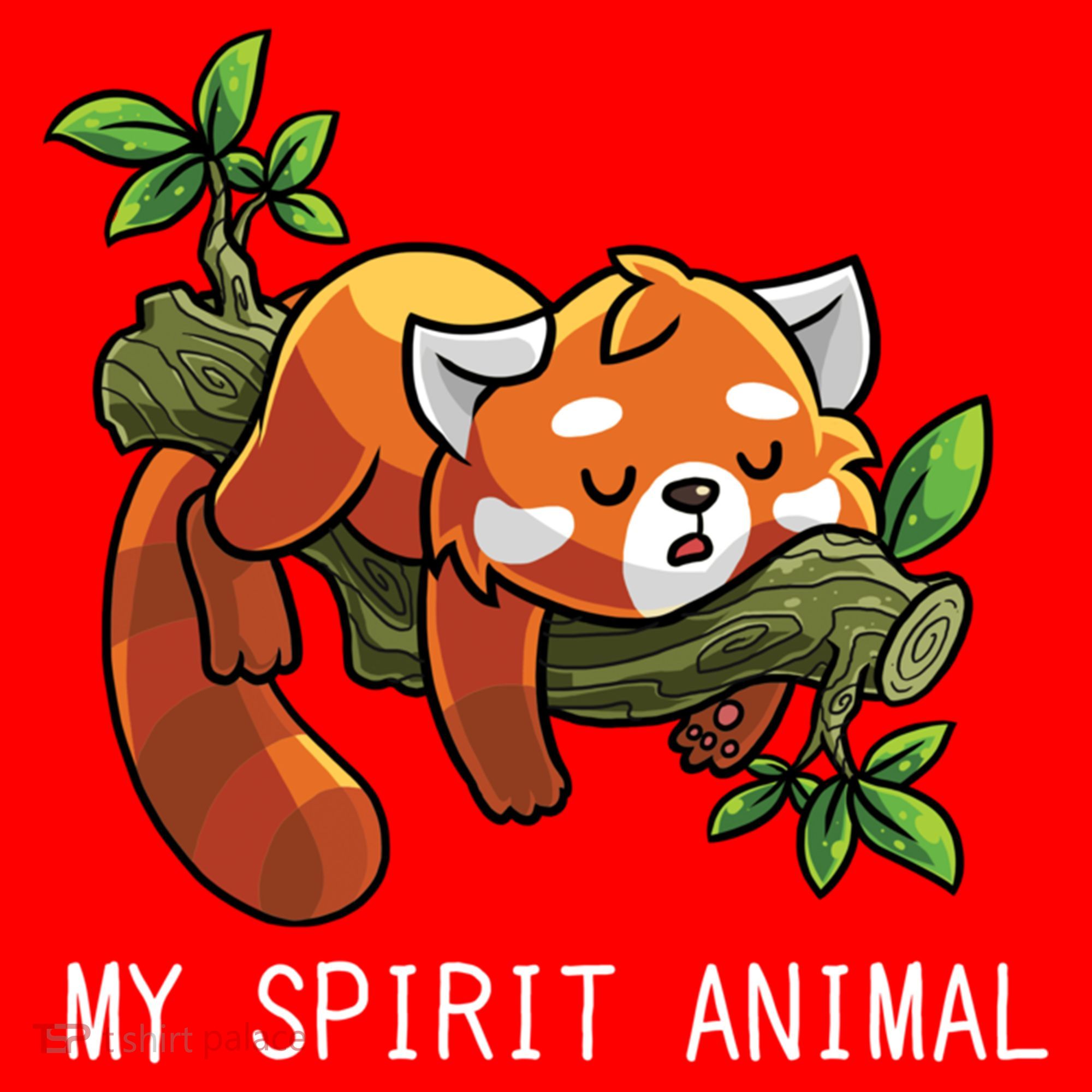 Red Panda Lazy Spirit Animal Gift Santa Hat