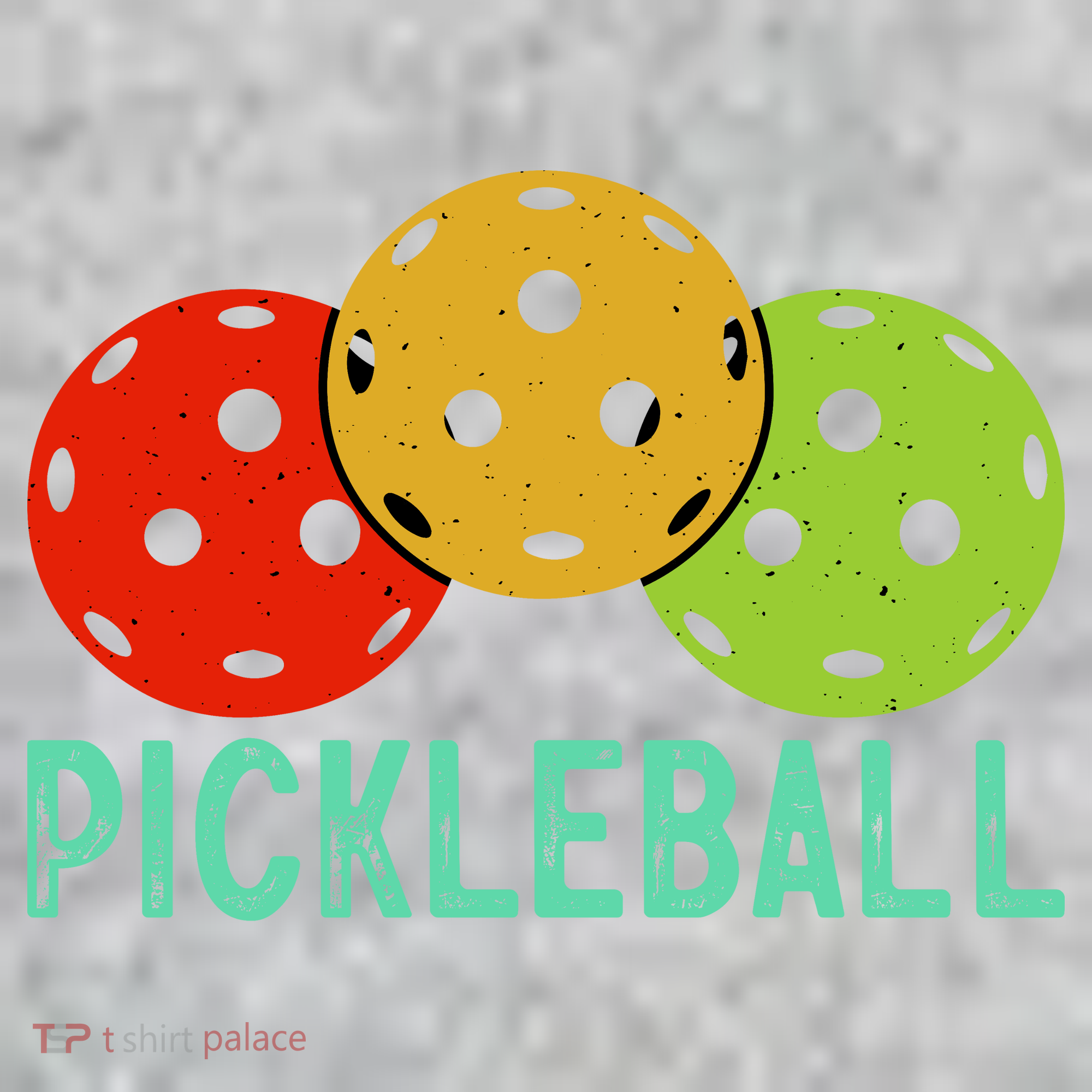 Retro Pickleball Logo The Baniff Cuffed Pom Beanie