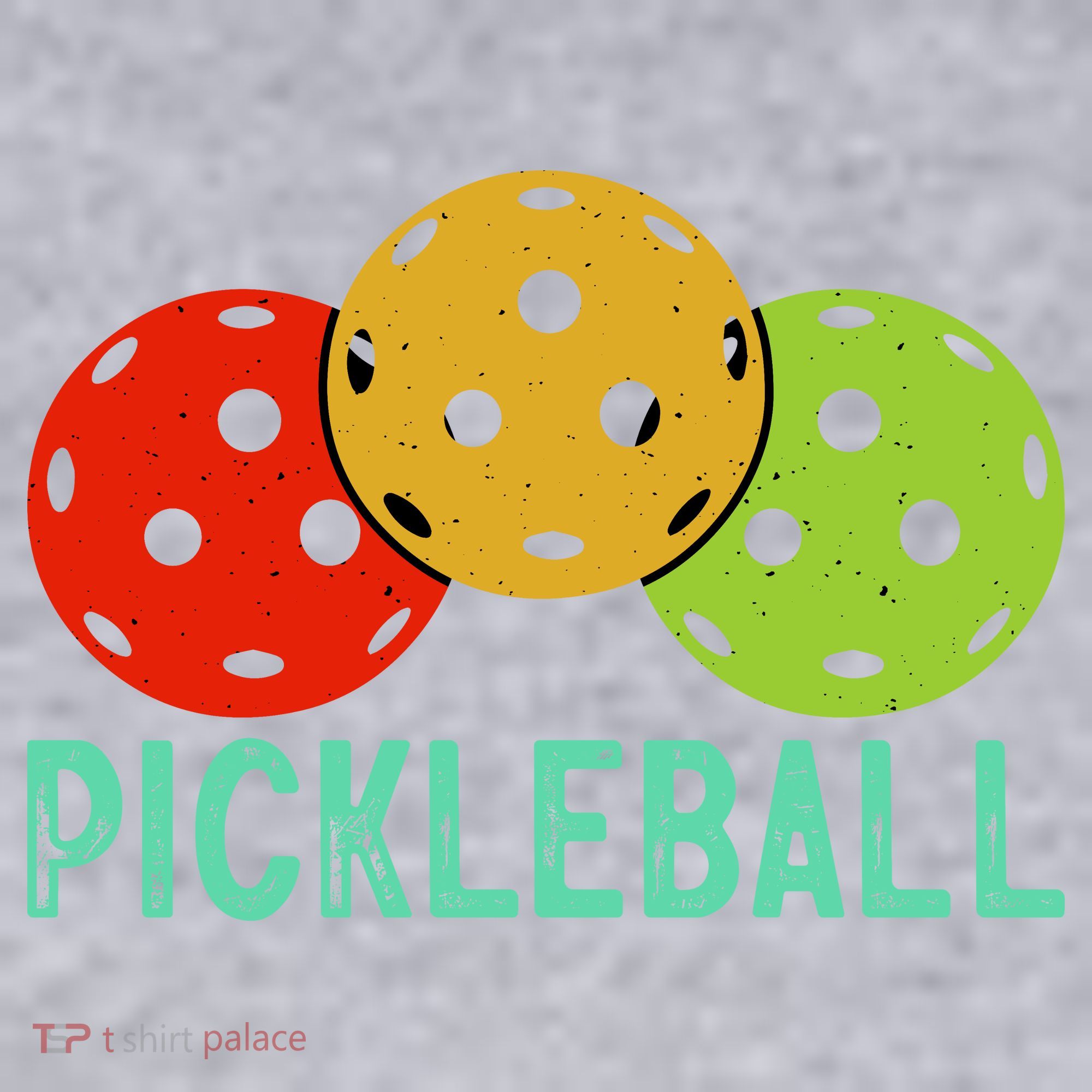 Retro Pickleball Logo Women's Racerback Cropped Tank
