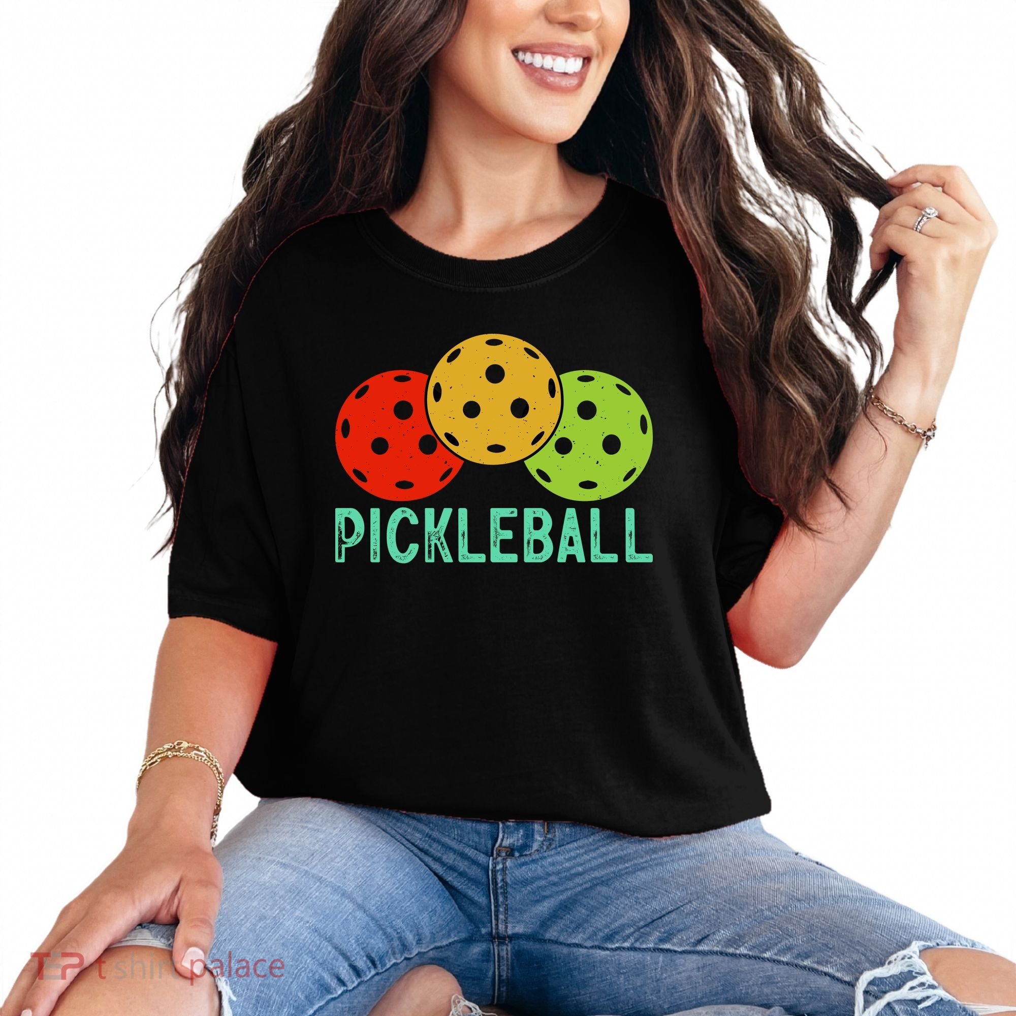 Retro Pickleball Logo Comfort Colors T-Shirt
