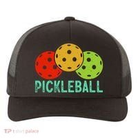Retro Pickleball Logo Yupoong Adult 5-Panel Trucker Hat thumb 0