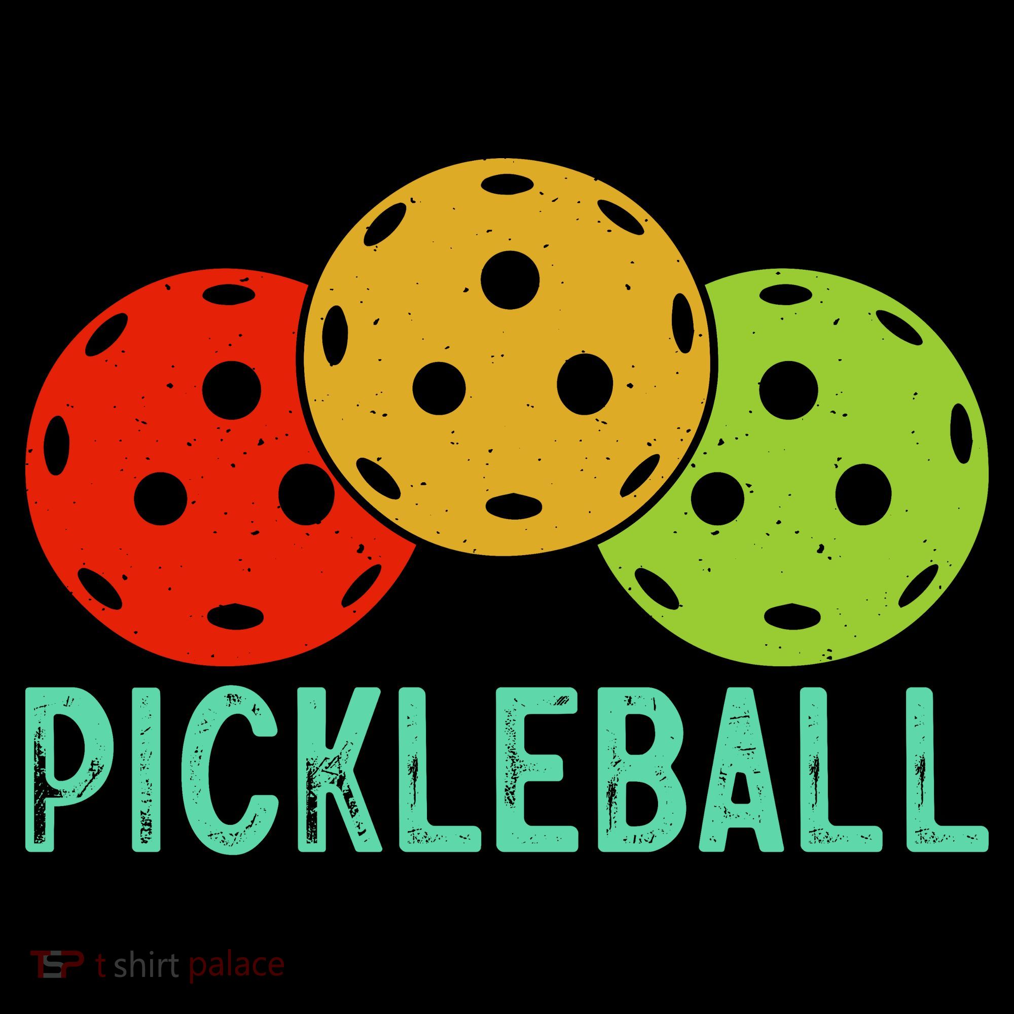 Retro Pickleball Logo Yupoong Adult 5-Panel Trucker Hat
