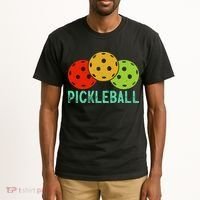 Retro Pickleball Logo Tall T-Shirt thumb 2