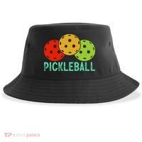 Retro Pickleball Logo Sustainable Bucket Hat thumb 0