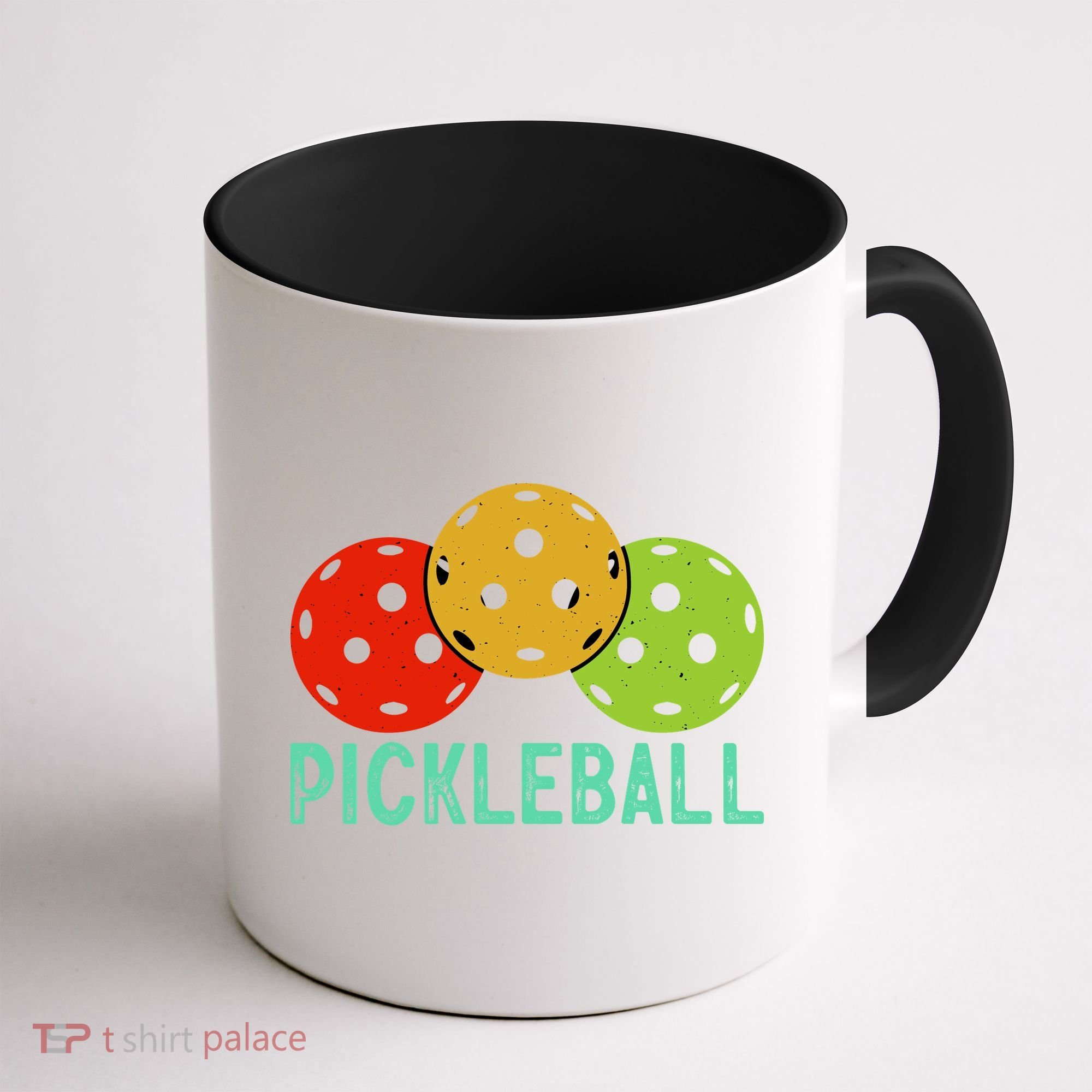 Retro Pickleball Logo Coffee Mug